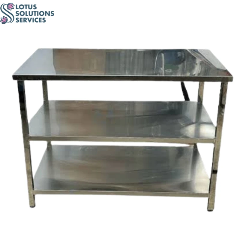 bàn thao tác inox 3 tầng